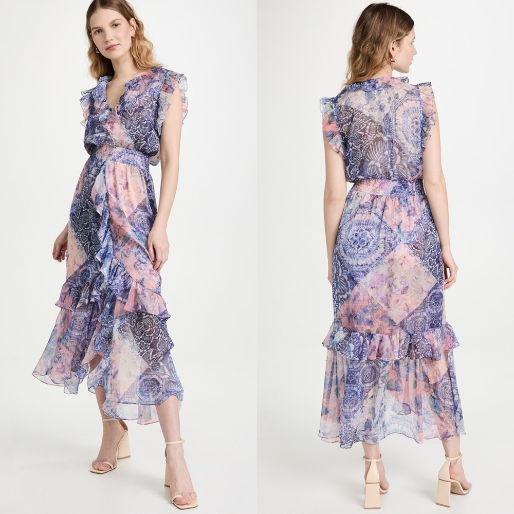MISA | Kidada Patchwork Dress Large